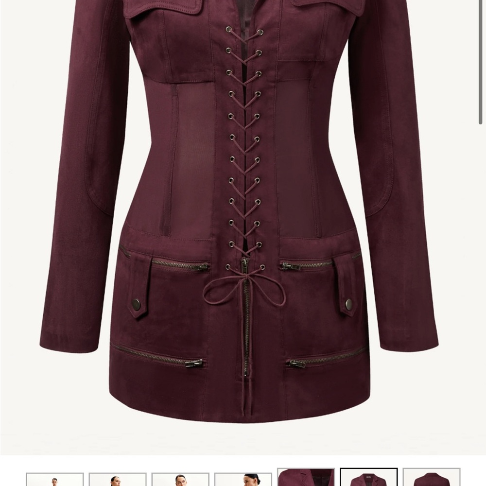 JW PEI Burgundy Utility Jacket